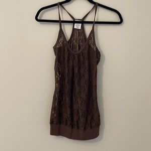 Daytrip lace racer back tank top